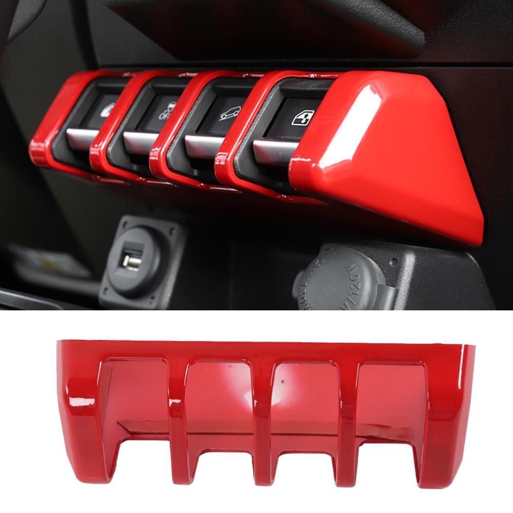 Car Window Lifting Switch Button Decoration Cover Stickers for Suzuki Jimny JB64 JB74 2022 Interior