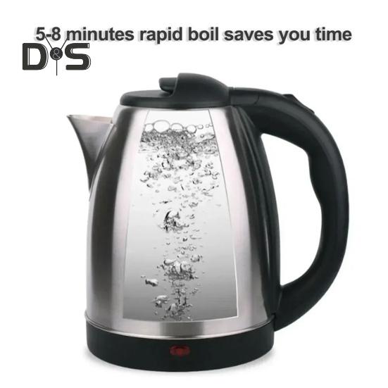 Электрический чайник объемом 2 л с индикаторной лампой, автоматическое включение/выключение, безопасный в использовании, кипятильник из нержавеющей стали мощностью 1500 Вт