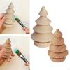 Blank Wooden Peg Doll Miniature Trees Drawing Toy Mini Tree Unfinished Christmas