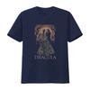 Vintage Gothic Dracula Vampire Couple Print Casual T Shirt Vintage Washed Top For Everyday Wear Homme Streetwear Stylish