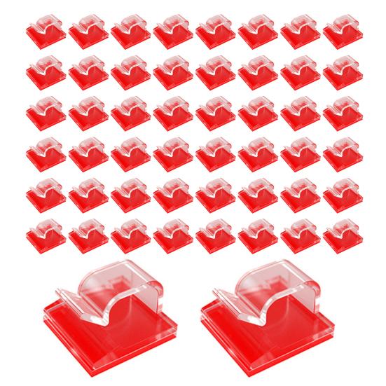 10/50 шт. Прозрачный зажим для укладки кабеля, самоклеящийся многофункциональный зажим для фиксации провода, липкий шнур