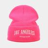 Autumn New Fashion Letter Embroidery Knitted Hat Women's Trend Wool Stacking Hat Men's Cold Hat