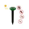 Répulsif anti-taupes hexagonal solaire ultrasonique d'extérieur à insérer dans la pelouse (vert)