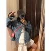 Early Autumn Retro Harajuku Hong Kong Style Women's Denim Jacket Has A Niche Design