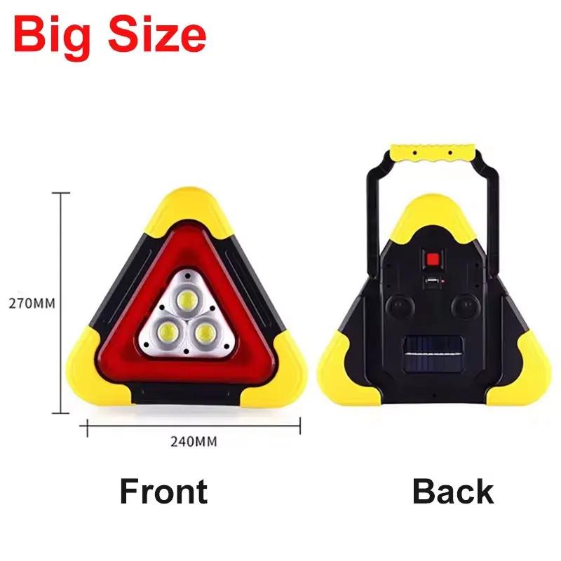 3 in 1 Solar Emergency Warning Triangle Light Portable Safety Breakdown Alarm Lamp for Camping Car Travel