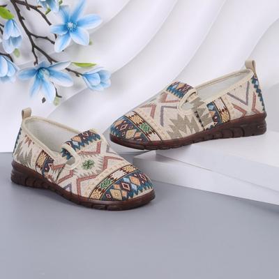 Весенне-осенняя обувь новые одинарные туфли парусиновые туфли повседневная женская обувь удобная нескользящая обувь рыбака на одной педали подошва из говяжьей кожи