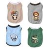 Стильный мягкий сохраняющий прохладу полиэстеровый жилет с рисунком пингвина для щенков, летняя одежда для домашних животных для плюшевых собак