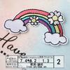 According To Embroidery Embroidery Cloth Sticker Computer Embroidery Stamp Cute Rainbow Flower Love Clothes Decoration Patch Sticker Cloth