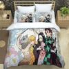 Постельный комплект «Клинок, рассекающий демонов» мягкое покрывало на кровать наволочка односпальный/двуспальный японская манга для мальчиков и подростков комплект простыней