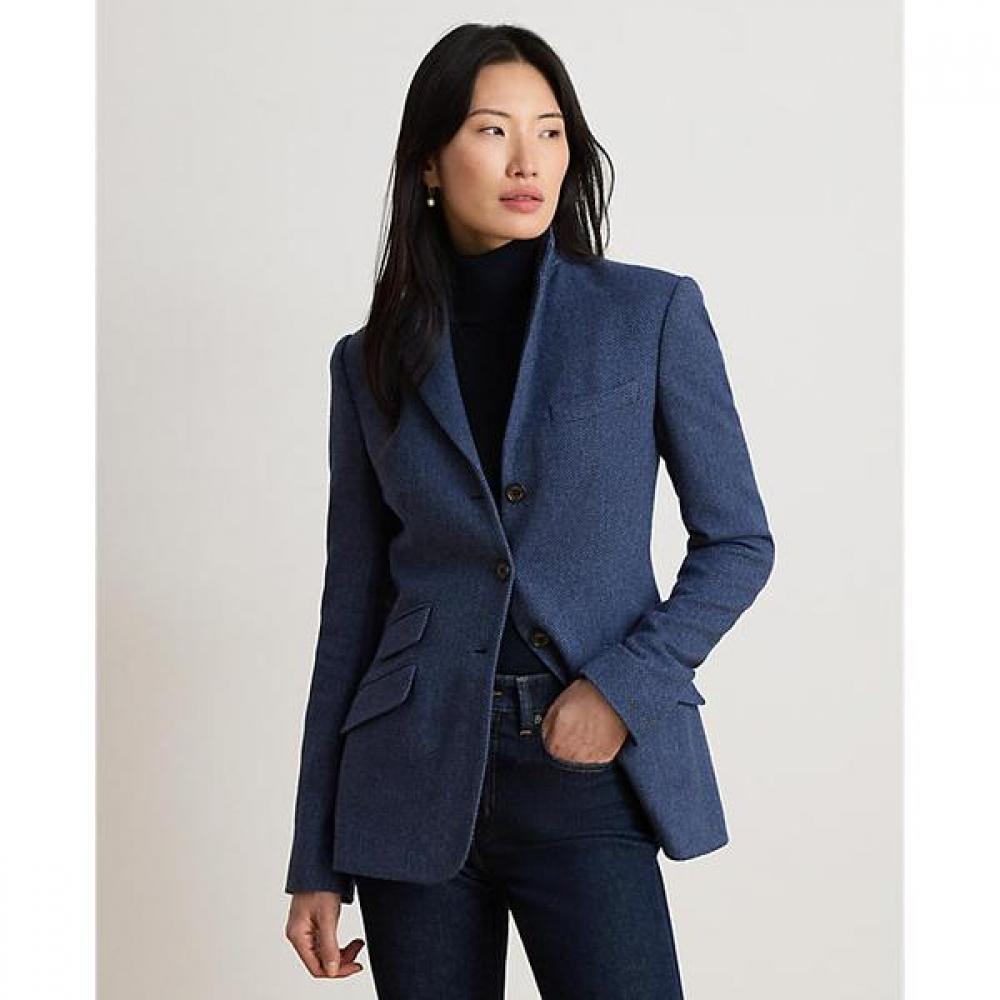 Lauren Ralph Lauren Herringbone Tweed Hacking Jacket Wmlrotws2820726400