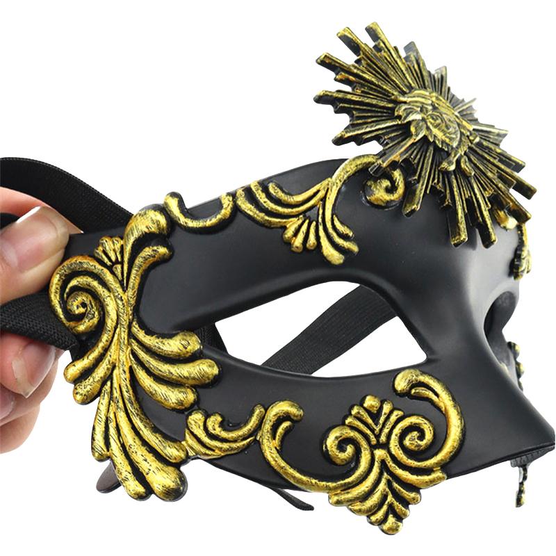 Римский Бог Солнца Стимпанк Фантом Маскарад Косплей Маска Пластиковая Половина Лица Мужчины Женщины Панк Карнавал Хэллоуин Реквизит Танцевальная Маска