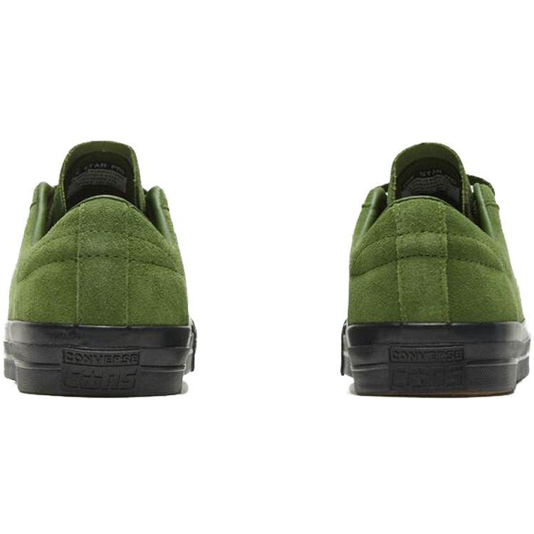 Converse One Star Pro Retro Casual Slip Resistant Durable Low Top Skate Shoes Unisex Sneakers Green 166838C