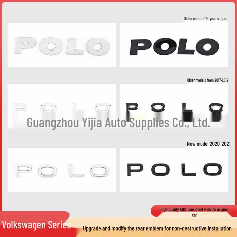 Английская наклейка на задний багажник для новых и старых моделей Volkswagen POLO