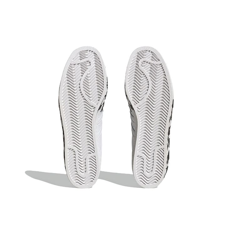 Adidas Originals Han Meilin X  Superstar 80S Dog Leather Low-Top Sneakers Unisex Sneakers White Black ID4387