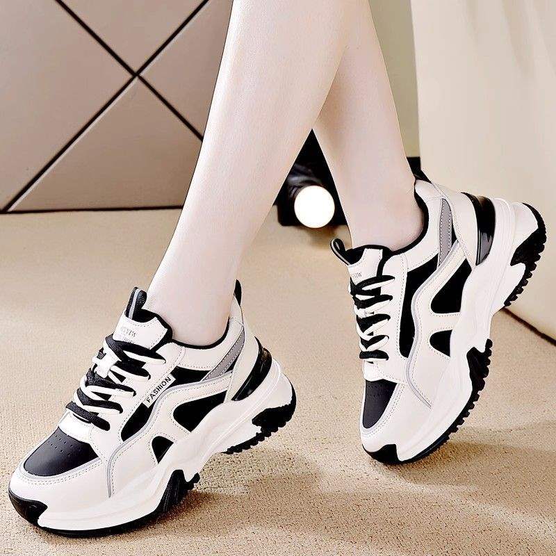 Кроссовки женские осень 2025 новые повседневные женские туфли платформа универсальная обувь осень и зима папа женские модели