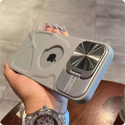 Модный магнитный чехол с логотипом и отверстием для iPhone 11 12 13 14 15 16 Pro Max Plus, защитный чехол-подставка с откидной крышкой, мягкий силиконовый чехол Magsafe