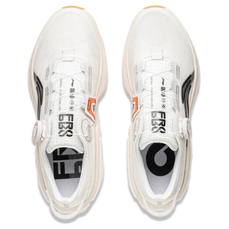 Li Ning Амортизирующие Нескользящие Износостойкие Низкие Беговые Кроссовки Мужские Белый Черный Оранжевый ARZU005-3
