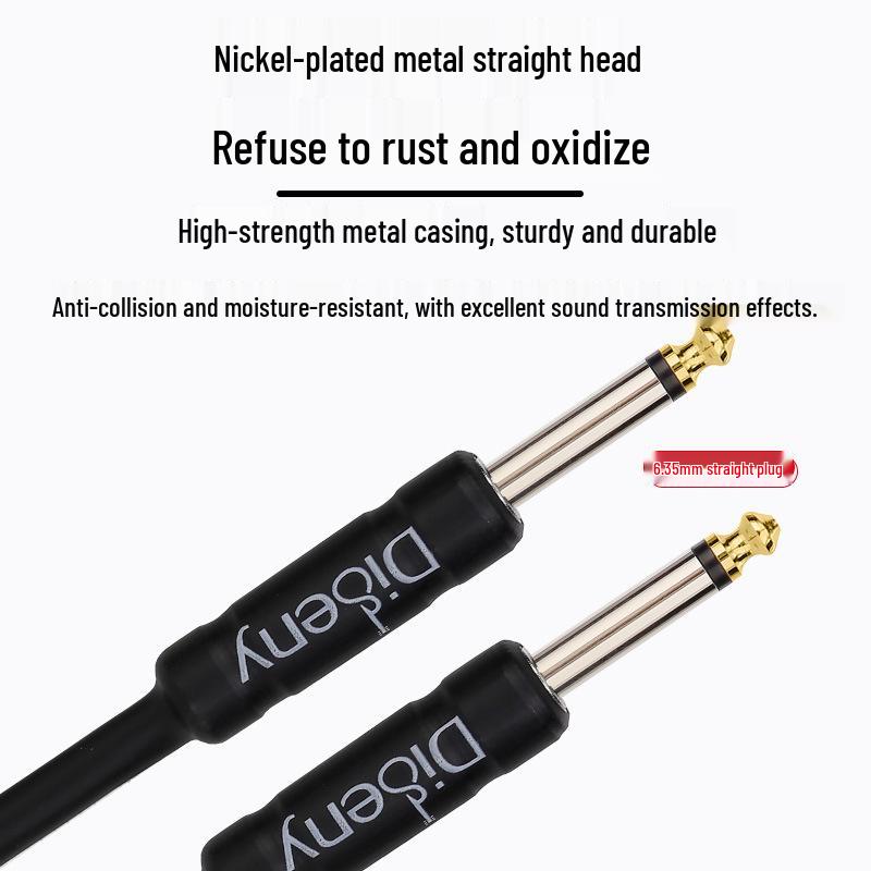 Noise-Cancelling 6.5mm Guitar Patch Cable - 3m/10m for Electric/Bass/Acoustic Amplifiers