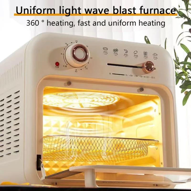18L Electric Oven, Multi-functional Air Fryer and Oven Combination, Fully Automatic Frying and Baking