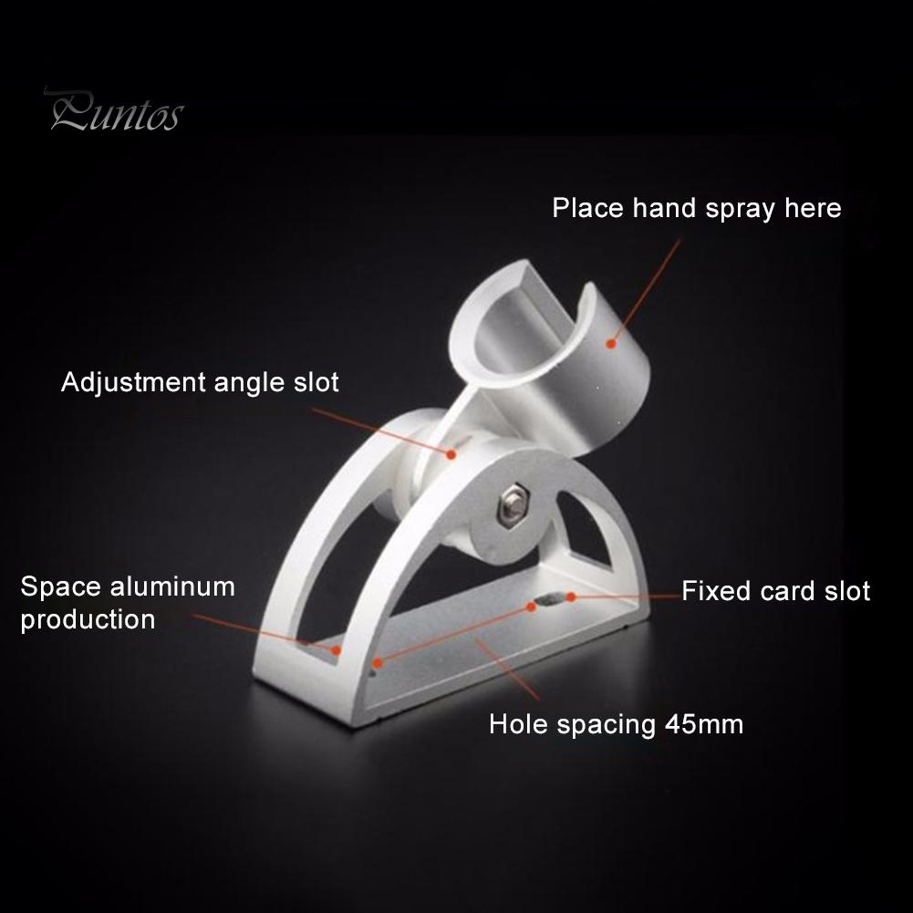 Puntos Home Bathroom Алюминиевый настенный держатель для душевой головки с креплением