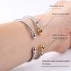 Steel Wire C -Shaped Twist Bracelet Plated 18k Gold Boutique Couple Jewelry