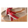 Four Seasons Linen Slippers, Home Couple Indoor Soft Bottom Slippers, Couple Wooden Floor Cotton and Linen Home Sandals