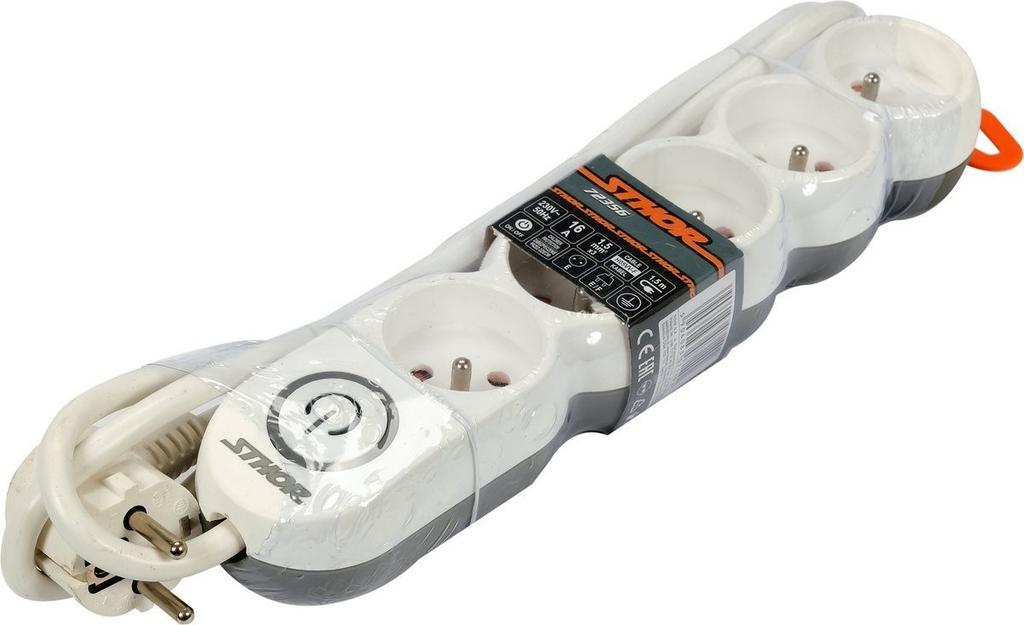 Extension Cord Power Strip 5G With/U 1.5M 72356 Sthor