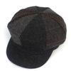 Universal Chemistry Patchwork Wool Gray Newsboy Cap