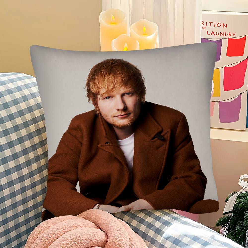 1 шт. Наволочка для подушки E-Ed Sheeran Play Модная квадратная наволочка Спальня Диван Гостиная Ins Декор Отдых