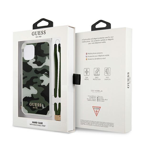 Etui do iPhone 12 Pro Max Guess Hardcase Camo Zielone