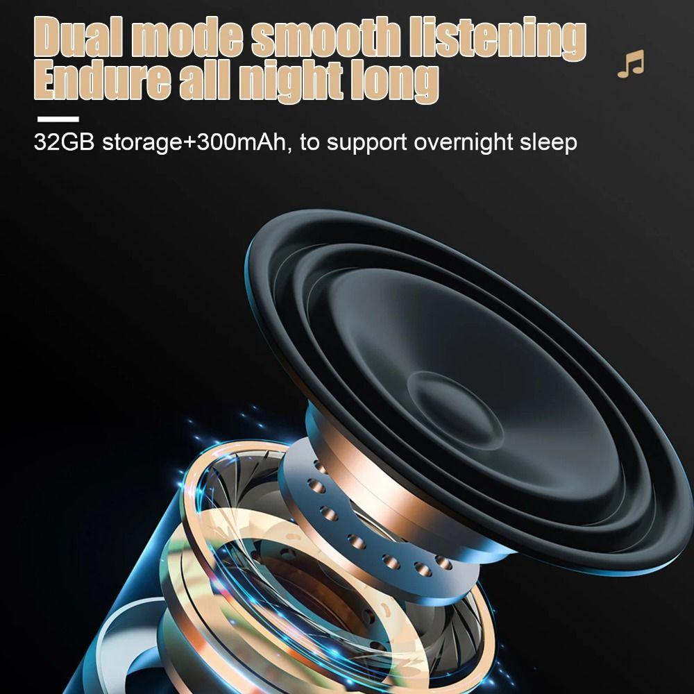 Bluetooth 5.4 Under Pillow Speaker Noise Reduction Music Player Bone Conduction Speaker Sleeping