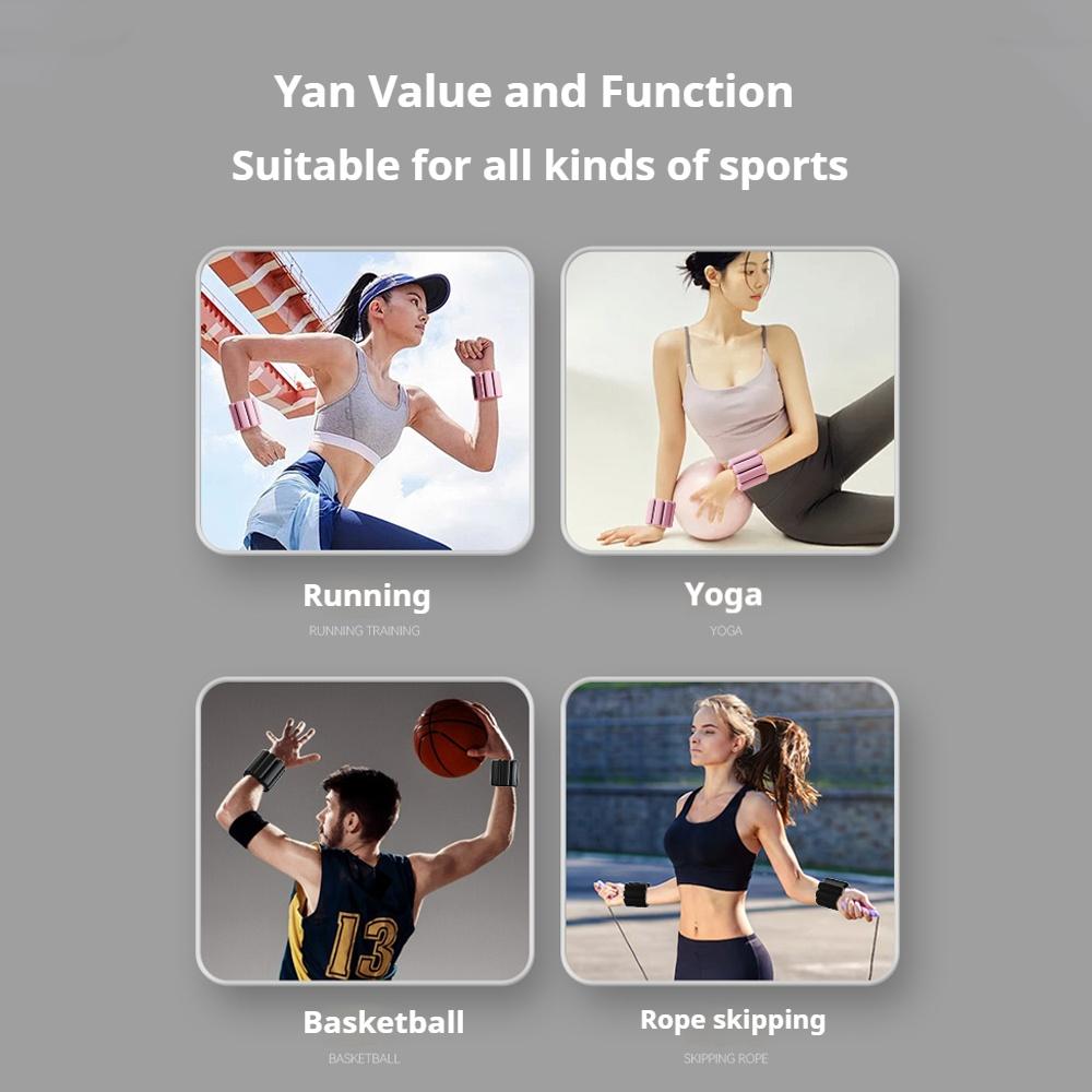 2шт. Браслет для переноски груза, мешок с песком, упражнения для фитнеса, грузоподъемность, бег, запястье, противовес, йога, защита от пота