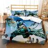 Принт из фильма Аватар Комплект постельного белья из трех предметов Модная вещь Для детей или взрослых Для кроватей Пододеяльники Наволочки Комплект постельного белья Подарок