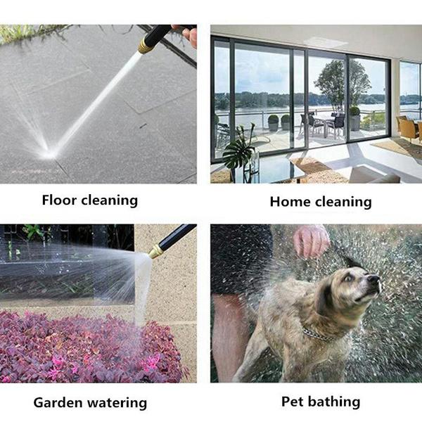 Водяной пистолет высокого давления Мойка автомобилей Уборка полов Газон Двор Сад Поливочная насадка Разбрызгиватель