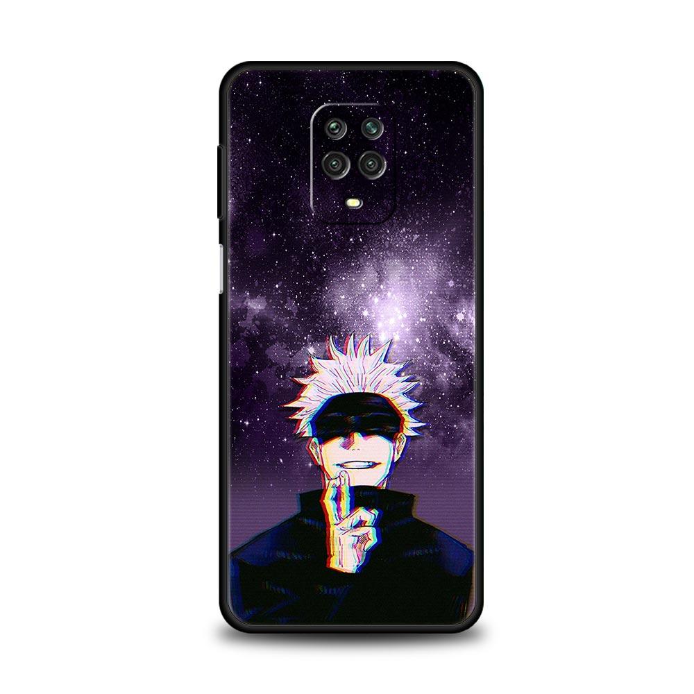 Silicone Case For Xiaomi Redmi Note 10 11 9 8 Pro 9S 8T 9A 9C 9T K50 Soft TPU Back Phone Cover Coque Funda Jujutsu Kaisen Anime
