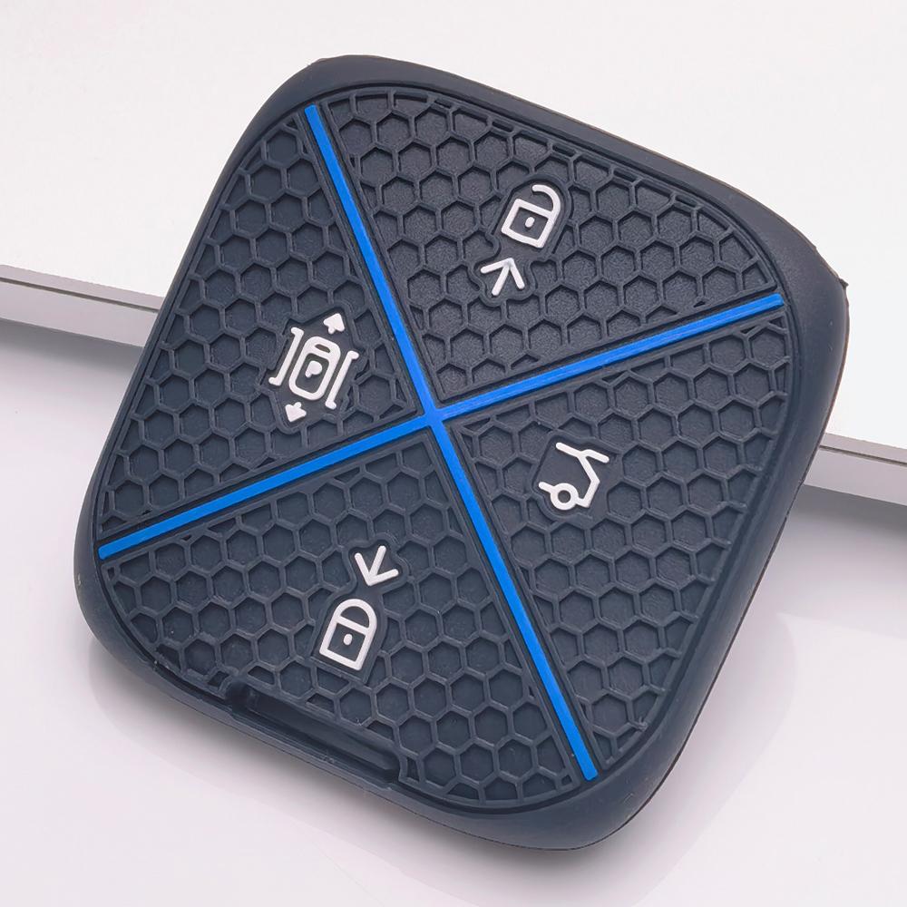 Silicone Remote Key Cover for Zeekr Zeekr 001 Zeekr 009 Zeekr X Zeekr 007 Honeycomb Texture Shockproof Car Remote Key Sleeve Non Slip Grip