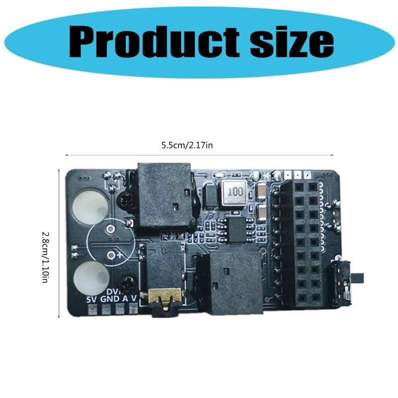 RX Port 3.0 PLUS FPV Goggles 5.8G Digital to Analogs Converters Module with DVR Recording Capability