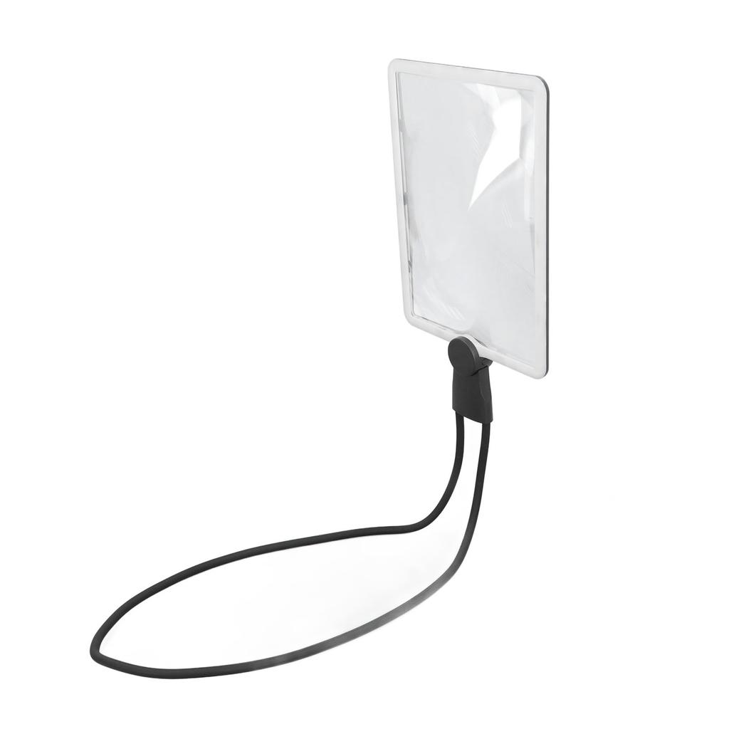 Magnifying Glass LED Cordless Neck Hanging Reading Magnifier 3X Magnification Gooseneck High Definition Magnifier for Seniors