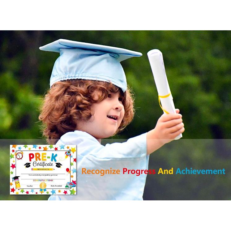 PRE-K Graduation Diploma 2025, Preschool Graduation Award Certificate 2025, Preschool End of School Year Certificate, BYJZ Preschool Graduation