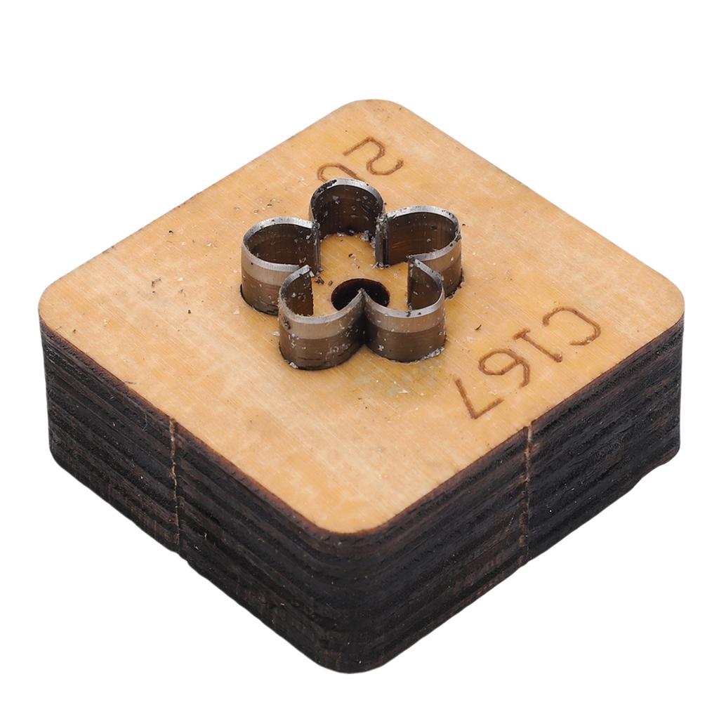 Кожаный резак в форме цветка Металлический инструмент для кожевенного ремесла Штамп для вырубки Инструмент для рукоделия