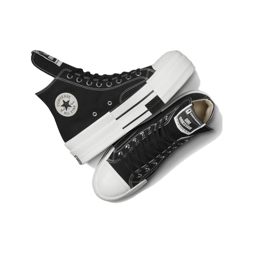 Converse Rick Owens x DRKSHDW DBL DRKSTAR Chuck 70 Высокие черные кроссовки унисекс Egret White A04954C