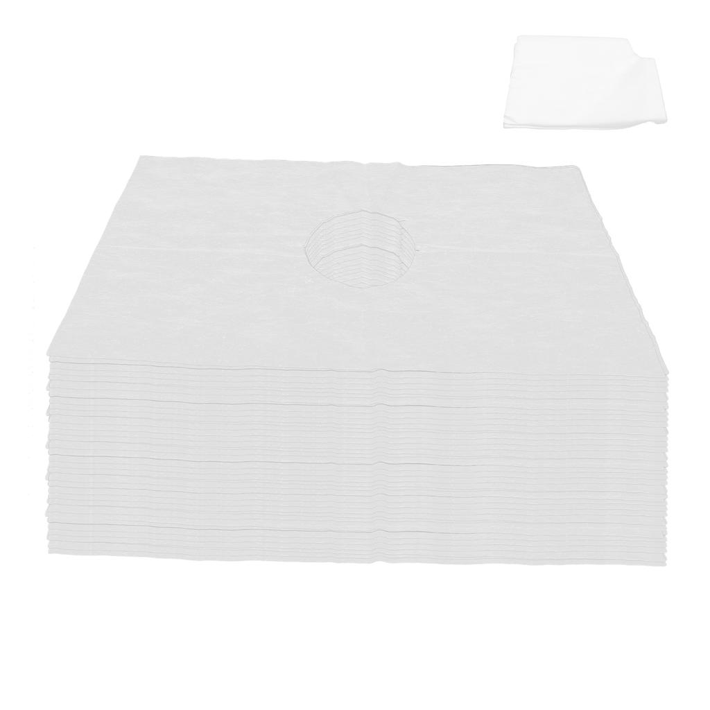 200pcs Round Hole Disposable Face Rest Cover NonWoven Fabric Massage Bed Table Face Covers