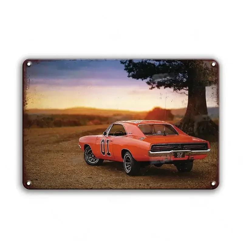 Vintage Car Decoration 80s GTI Sports Classic Car Metal Tin Sign Plaque Garage Man Cave Living Room Home Wall Art 8x12 Inch