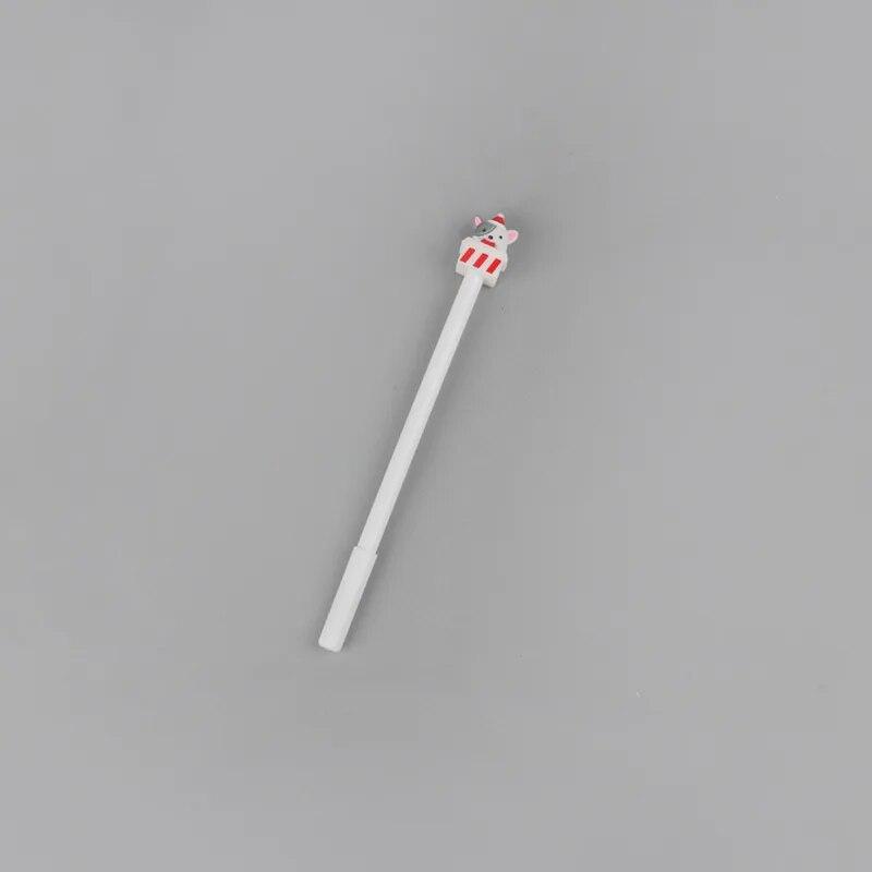 1 шт. канцелярские принадлежности милая рождественская собака 0,5 мм гелевые ручки Санта-Клауса Kawaii