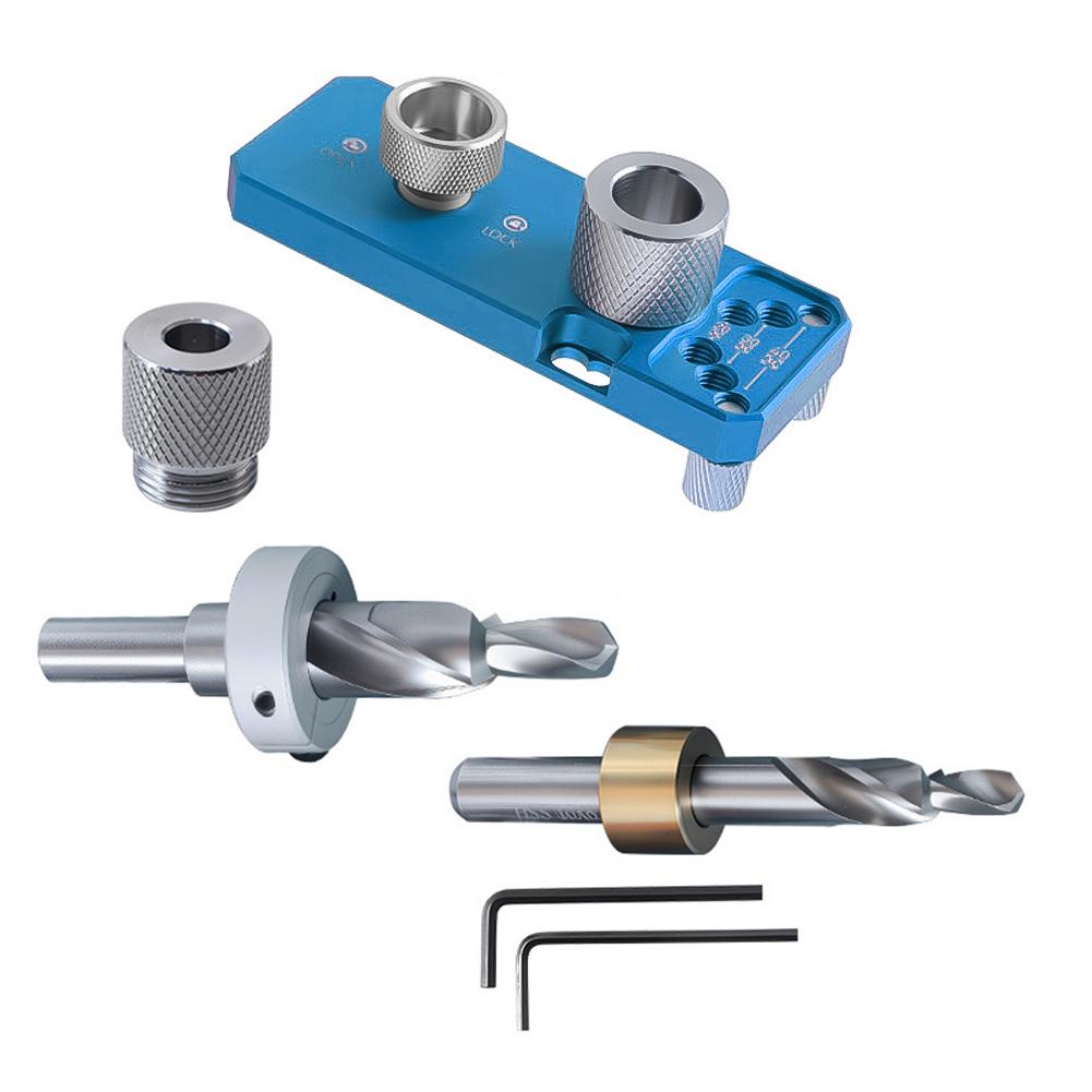 Алюминиевый профиль Направляющий инструмент для сверления Ступенчатое сверло M8/M6 Для серий 20/30/40 Локатор для сверления Инструмент для пробивки Инструмент для деревообработки