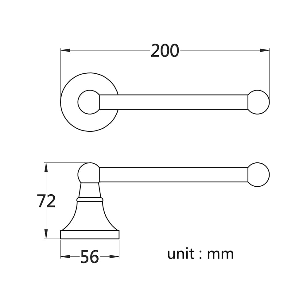 Современный держатель для туалетной бумаги Biutimarden, Латунный держатель/диспенсер для туалетной бумаги, Настенный для ванной комнаты (Серебристый хром), CZJ1017