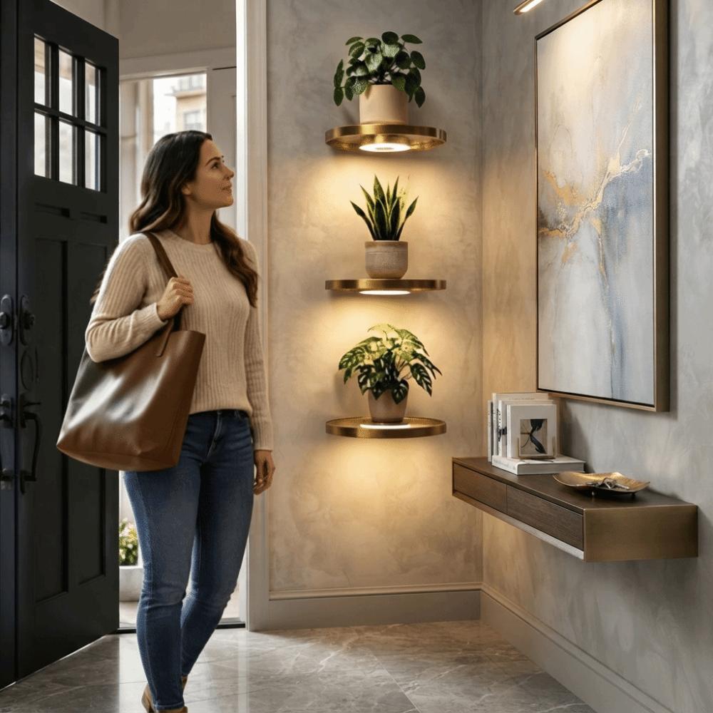 Invisible Bracket Floating Wall Shelf Wall Mounted Wall Mount Shelf Storage Shelf Display Storage