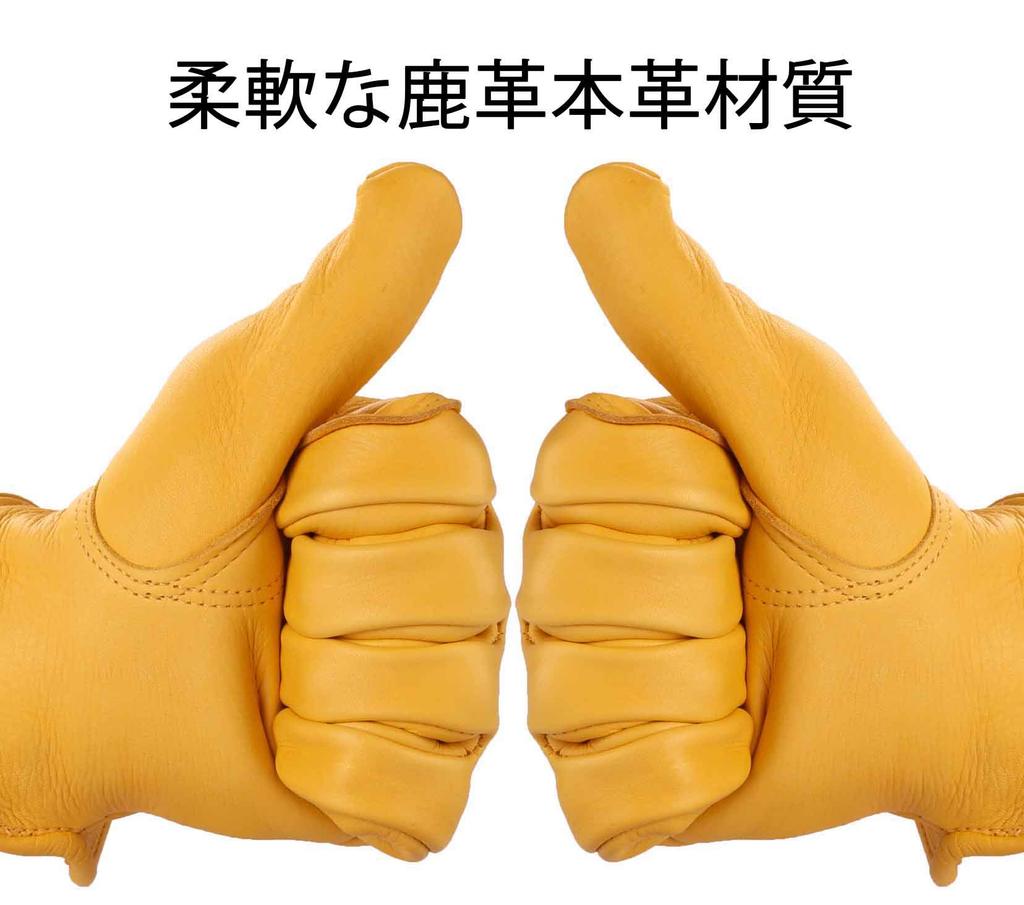 Motorcycle Gloves Deer Leather Waterproof Leather Gloves Outdoor Motorcycle Gloves Breathable Flexible Spring Autumn All Seasons S M L Size M [OZERO]
