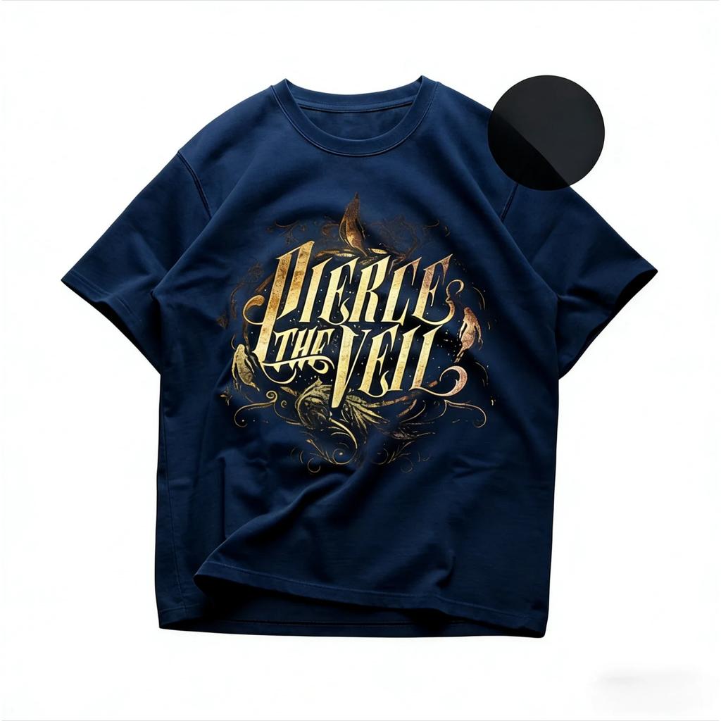 Футболка Pierce The Veil Металлическая музыкальная футболка PTV King For A Day Мерч Pierce The Veil Унисекс Одежда Рокера