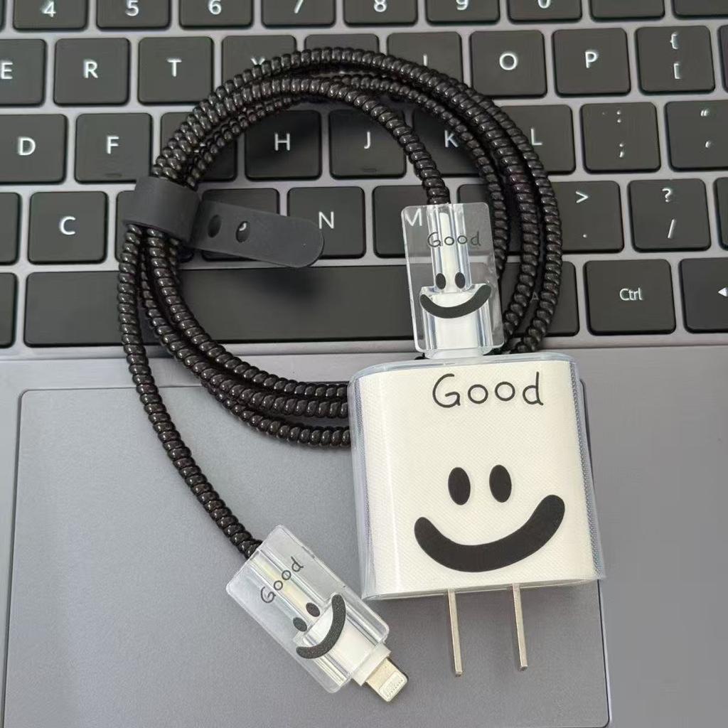 Четырехкомпонентная защита зарядки, защита кабеля передачи данных, защитная крышка для зарядного блока, подходит для зарядного устройства IPhone 18/20 Вт